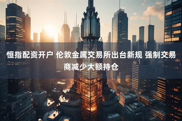 恒指配资开户 伦敦金属交易所出台新规 强制交易商减少大额持仓